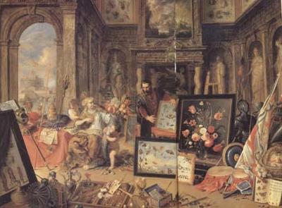 Jan Van Kessel Europe (centre panel) (mk14) Sweden oil painting art